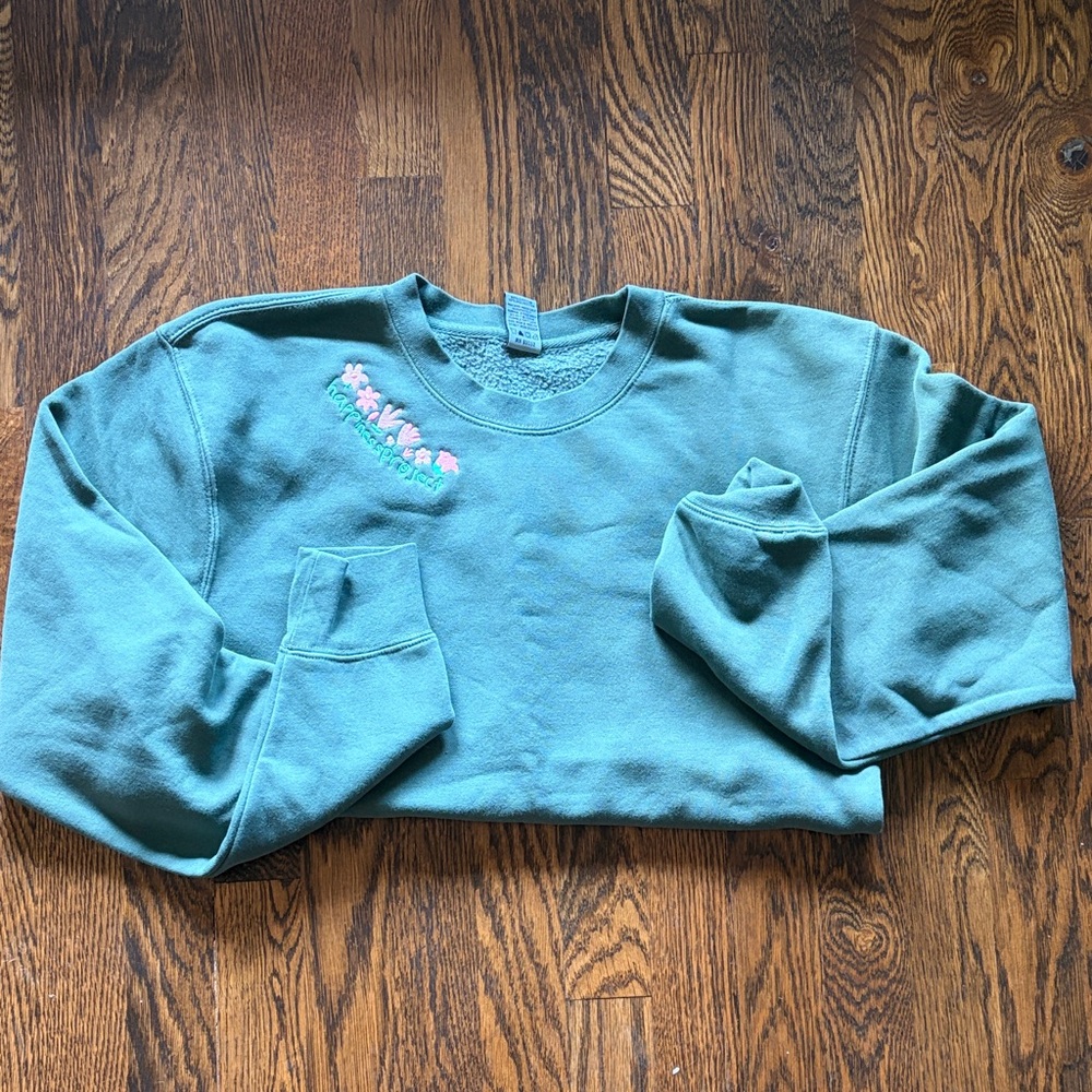 Happiness Project crewneck sweatshirt